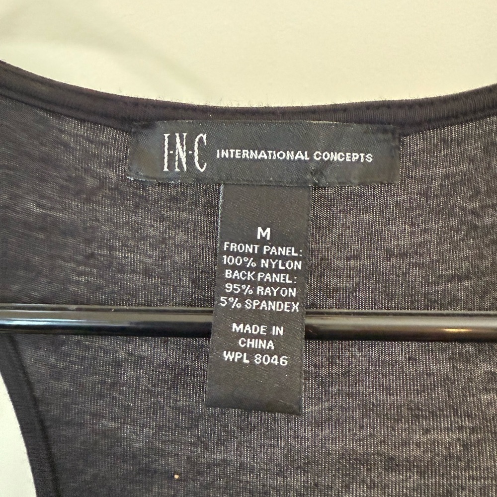 INC International Concepts Black Tank Top - Picture 4 of 4